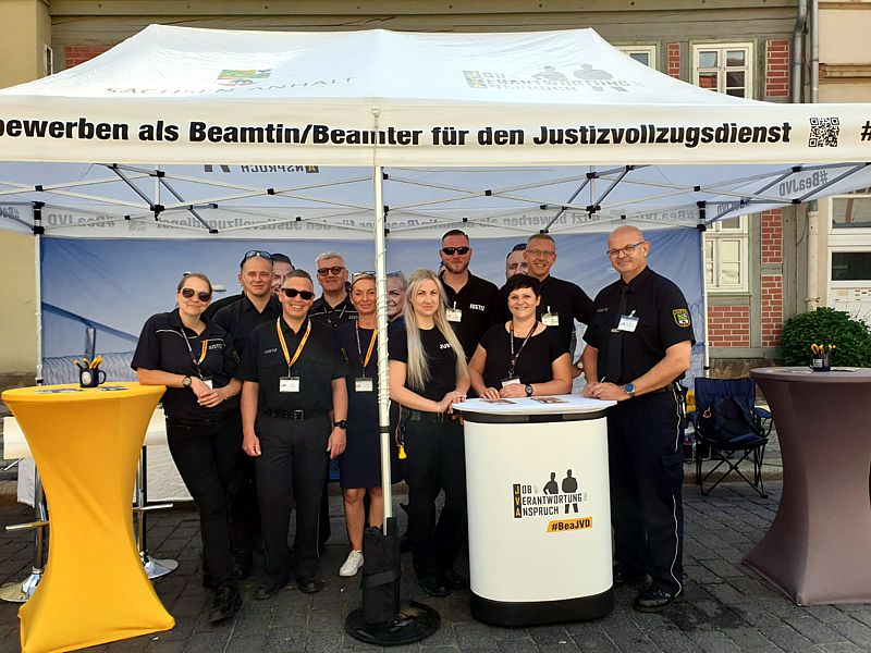Das Messeteam während des Sachsen-Anhalt-Tages in Quedlinburg